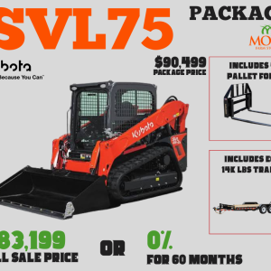 Kubota SVL75-3 Trailer Package