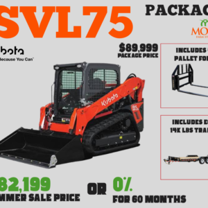 2025 Kubota SVL75-3 Trailer Package