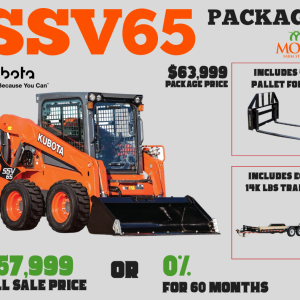 KUBOTA SSV65 TRAILER PACKAGE