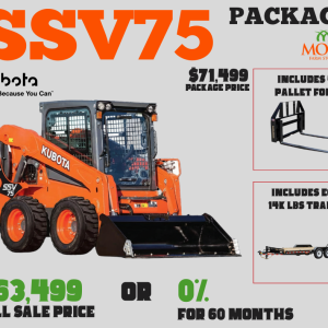 KUBOTA SSV75 TRAILER PACKAGE